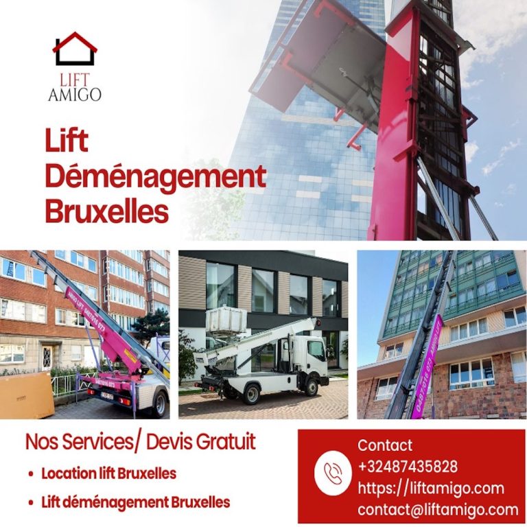 lift déménagement bruxelles
